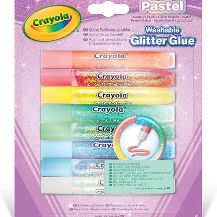 Crayola Lipici cu sclipici, 8 buc.