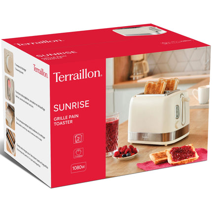 Prăjitor de pâine cremos cu 2 felii – 7 niveluri de rumenire, 1050 W