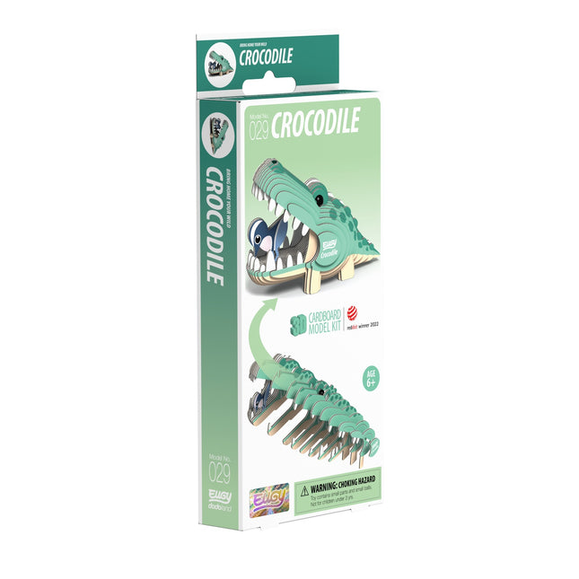 Kit de modele din carton 3D Crocodile pentru distracție creativă
