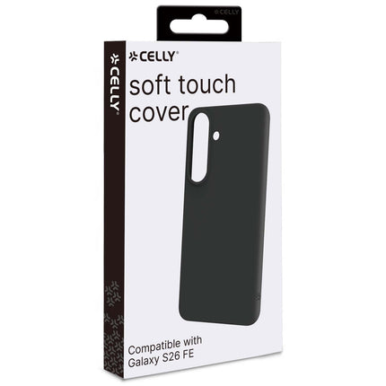 Carcasă Cromo Soft Rubber pentru Samsung Galaxy S26 FE 5G, Neagră