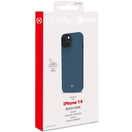 Cromo Soft rubber case iPhone 14 Blue