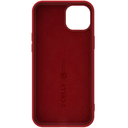 Cromo Soft rubber case iPhone 15 Red