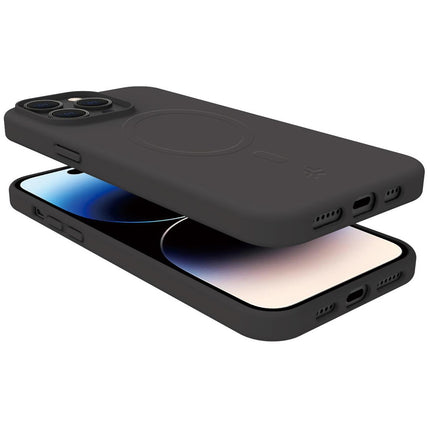 Cromomag Magnetic Soft rubber case MagSafe iPhone 15 Pro Black