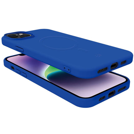 Cromomag Soft rubber case MagSafe iPhone 15 Plus Blue