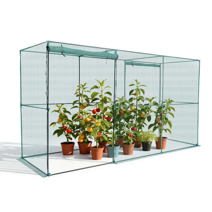 Crop Cage Plant Protection Tent, Zipper Door, 3.56x1.2x1.94m