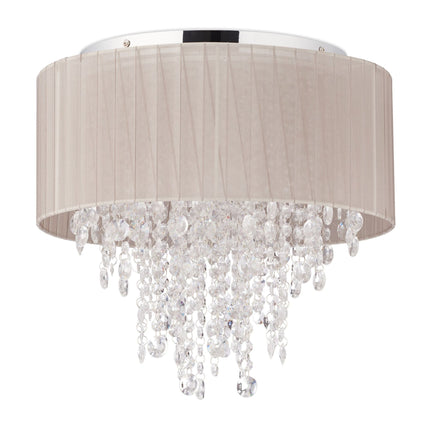 Candelabru de cristal cu abajur