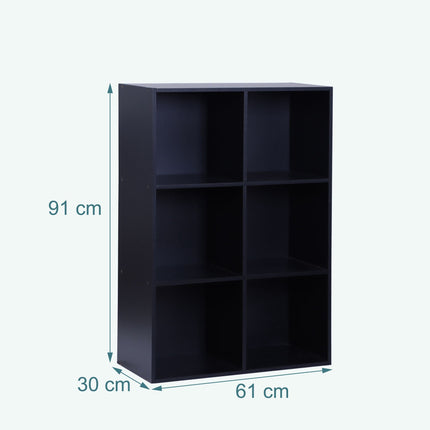 Bibliotecă cub, raft independent cu compartimente deschise