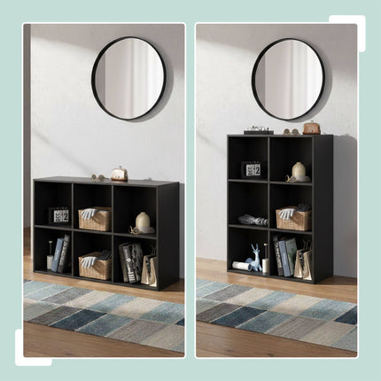 Bibliotecă cub, raft independent cu compartimente deschise