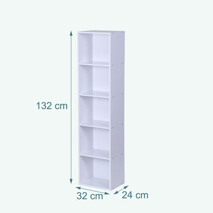 Bibliotecă cub cu compartimente deschise, independentă