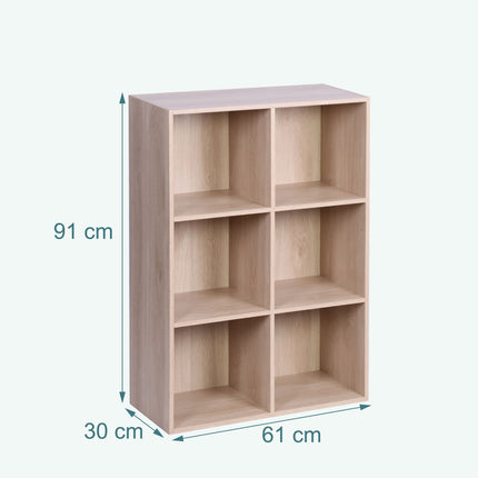 Bibliotecă cub cu compartimente deschise, independentă