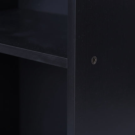 Cube Bookcase with Open Compartments, Freestanding