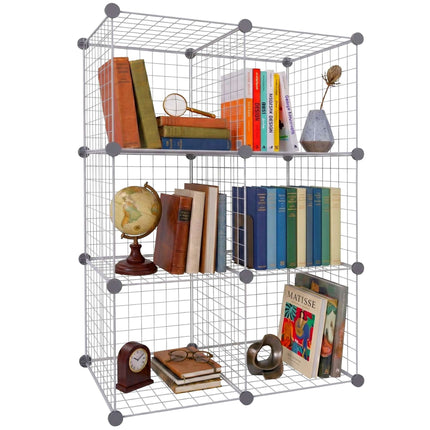 Set de rafturi cub – Cuburi modulare de depozitare din sârmă metalică