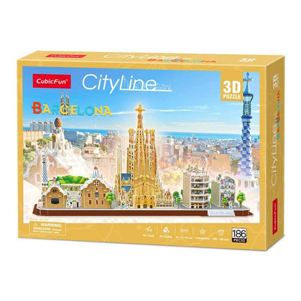 Puzzle 3D Cubicfun City Line Barcelona