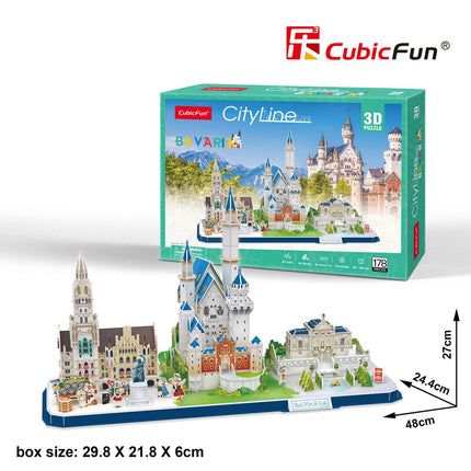 Puzzle 3D Cubicfun City Line Bavaria