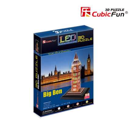 Cubicfun Puzzle 3D cu LED Big Ben