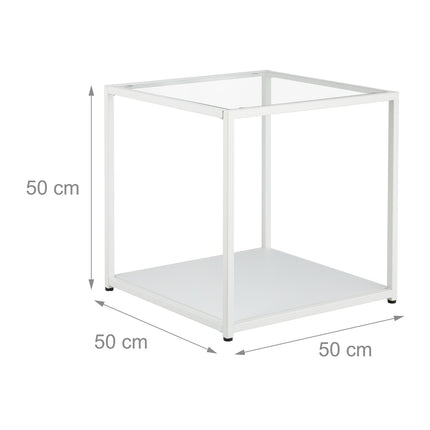 Masuta laterala cuboida cu sticla