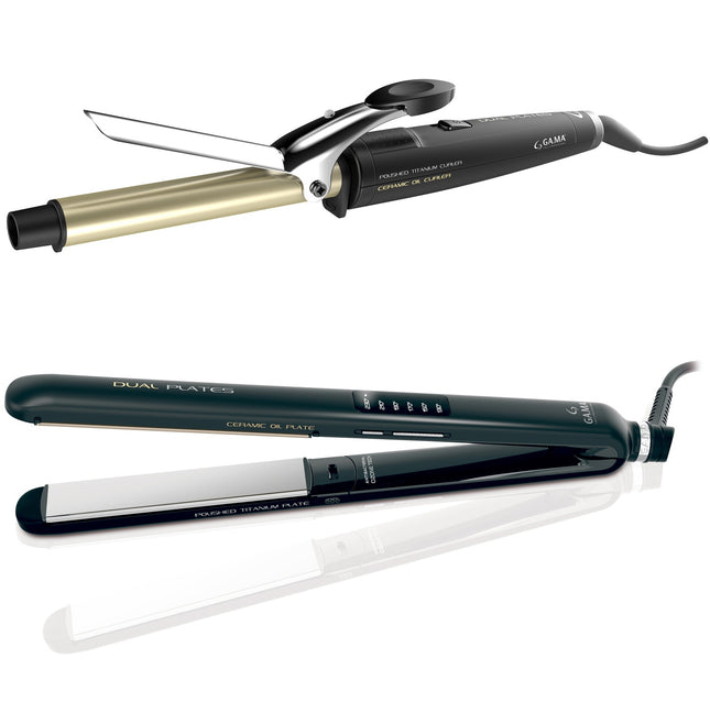 Curling iron 19mm & flat iron CP14