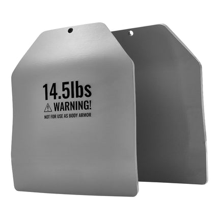 Curved Weight Vest Plates, 14.5 LB Pair, Steel