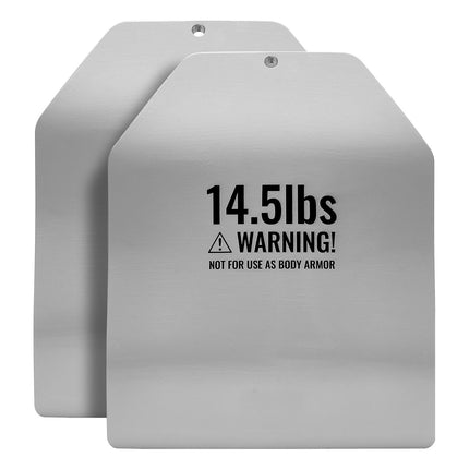 Curved Weight Vest Plates, 14.5 LB Pair, Steel