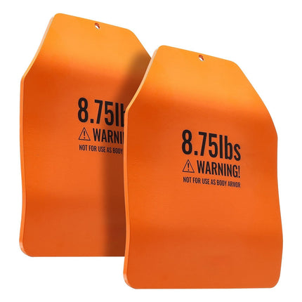Curved Weight Vest Plates, 8.75 LB Pair, Steel