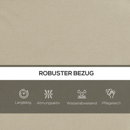 Set Perne Pentru Leagan Hollywood Perna Scaun 170 Cm, Perna Leagan, Perna Sezut, Perna De Gradina Cu Perne Spatar Si Laterale, Bej