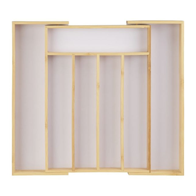 Tava pentru tacamuri bambus 40 cm extensibila