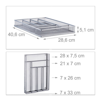 Tava pentru tacamuri din plasa metalica L