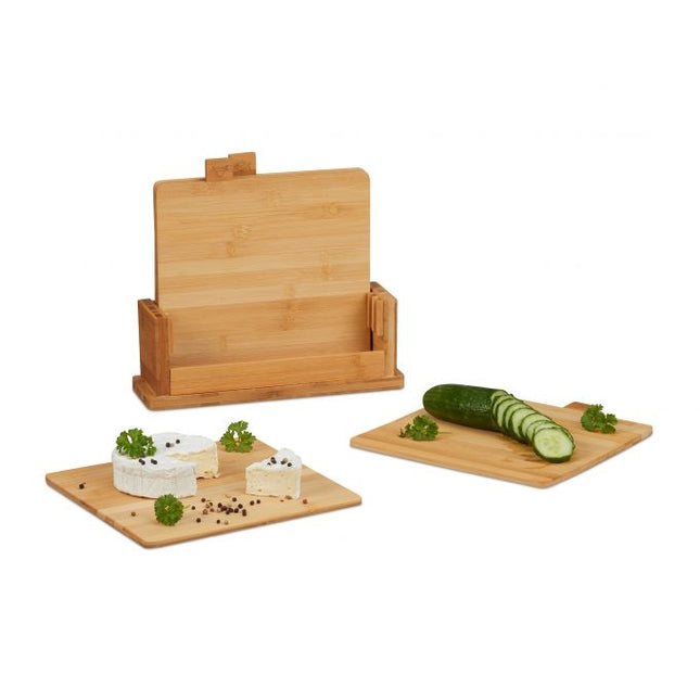 Set de plăci de tăiat de 4 cu suport