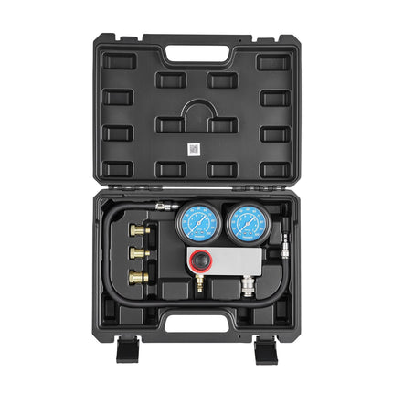 Cylinder Leak-Down Tester Kit, Dual Gauge 0-100 PSI, 4 Adapters