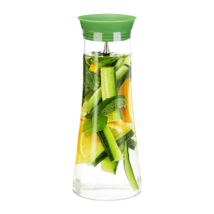 Cylindrical glass decanter 1 l