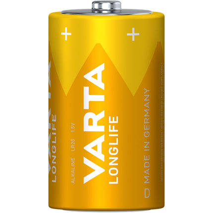 D Batteries, Long-Lasting, 2-Pack, Alkaline