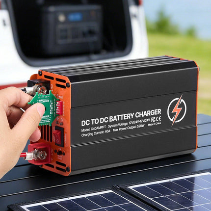 DC To DC Charger With MPPT, 40A 520W, Dual Input