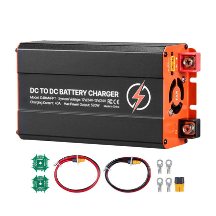 DC To DC Charger With MPPT, 40A 520W, Dual Input