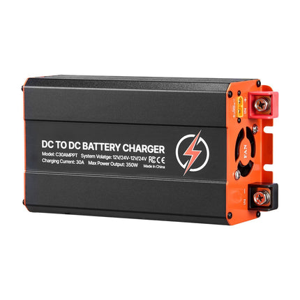 DC to DC Charger With MPPT, 30A 350W, Solar Alternator Input
