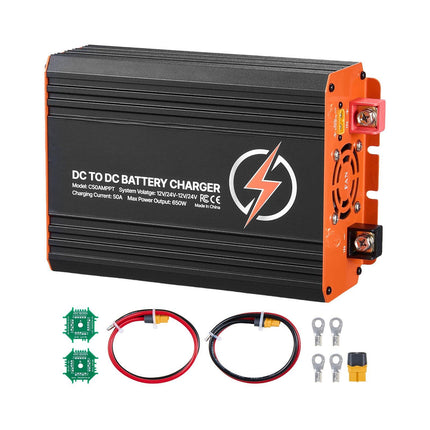 DC to DC MPPT Charger 50A 650W, 12/24V Dual Input