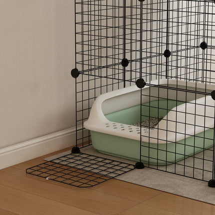 Cușcă pentru pisici DIY cu centru de activități, 4 niveluri, 5 uși
