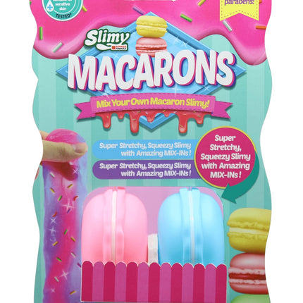 DIY Slime Kit with Macaron Molds and Colorful Ingredients