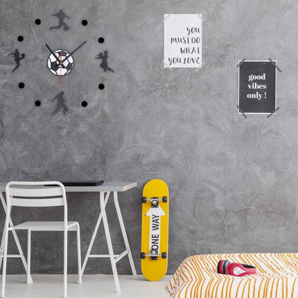 Ceas de perete DIY „Fotbal