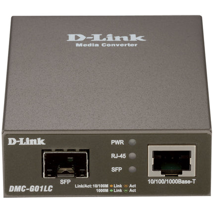 DMC-G01LC 10/100/1000Mbps to SFP Standalone Media Converter