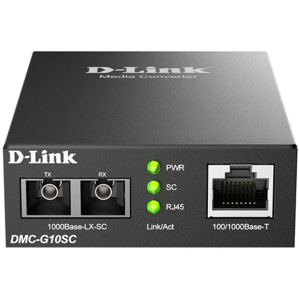 DMC-G10SC 100/1000BaseT to 1000BaseLX SC Single-mode Media Converter 10 km