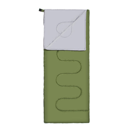 Sac de dormit verde închis, ușor, compact