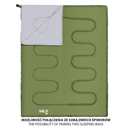 Sac de dormit verde închis, ușor, compact