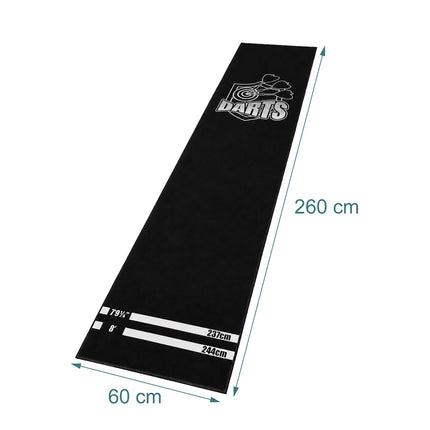 Covoraș pentru darts cu linie Oche, 60x260 cm, antiderapant