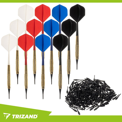 Darts Set for Electronic Dartboard, 12 Pcs + 200 Tips