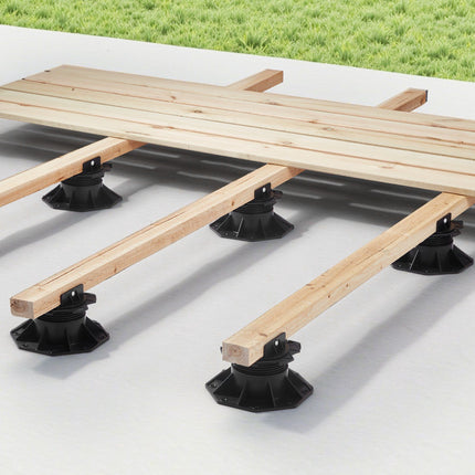 Deck Support Blocks, 12 Pack, 2000 lb, Adjustable 2.36–5.31 in