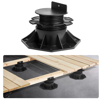 Deck Support Blocks, 12 Pack, 2000 lb, Adjustable 2.36–5.31 in