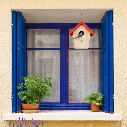 Deco Casă de păsări Acoperiș roșu