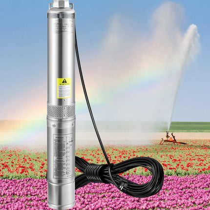 Deep Well Submersible Pump 750W, 100 Lpm, 66 m