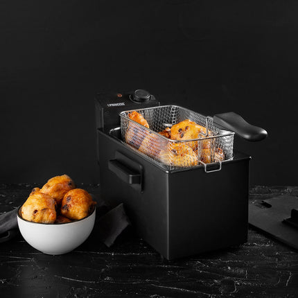 Deep fryer 3l 182727 Stainless steel. Black