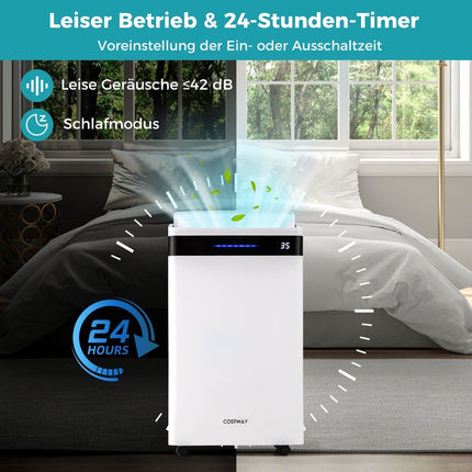 Dezumidificator 28,5 l/zi, acoperire 35 m², 4 moduri, alb
